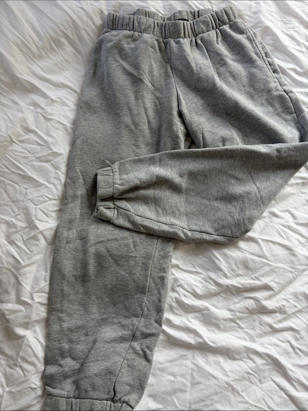 Women’s Grey Fleece Jogger Pants - Comfortable Everyday Sweatpants